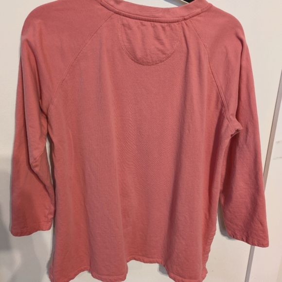 LAKE Pink Pajama Sweater Top with 3/4 Sleeves - Picture 9 of 13